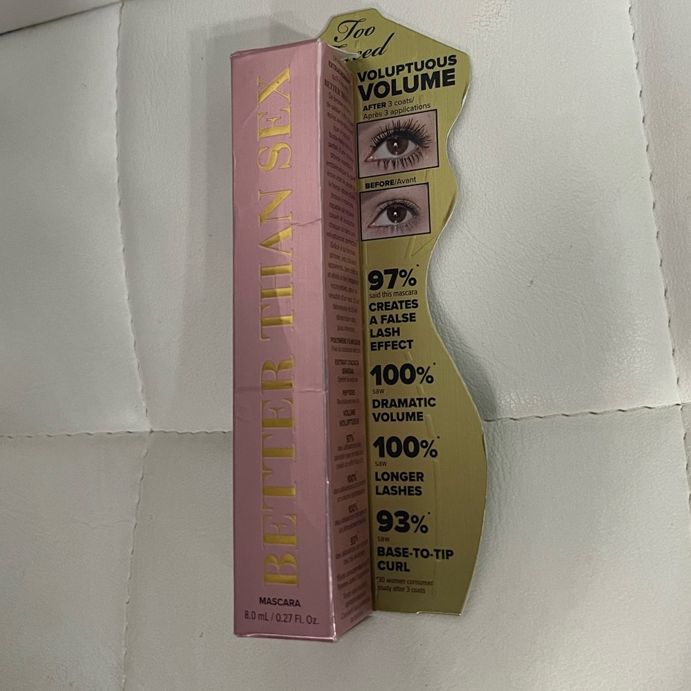 NWT Full Sized Too Faced better than sex mascara